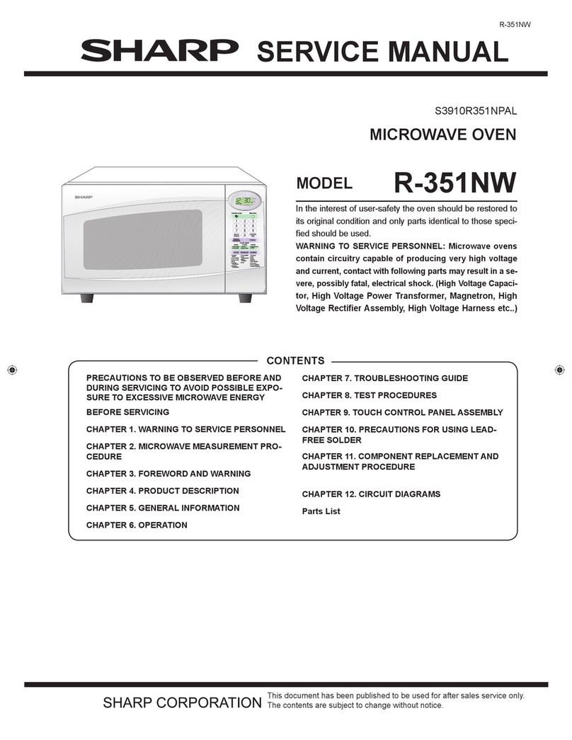 Sharp R-351NW User manual