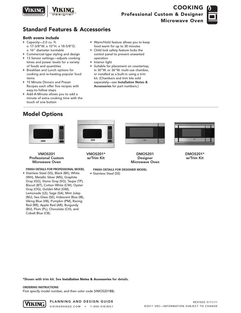 Viking VMOS201SS Installation notes