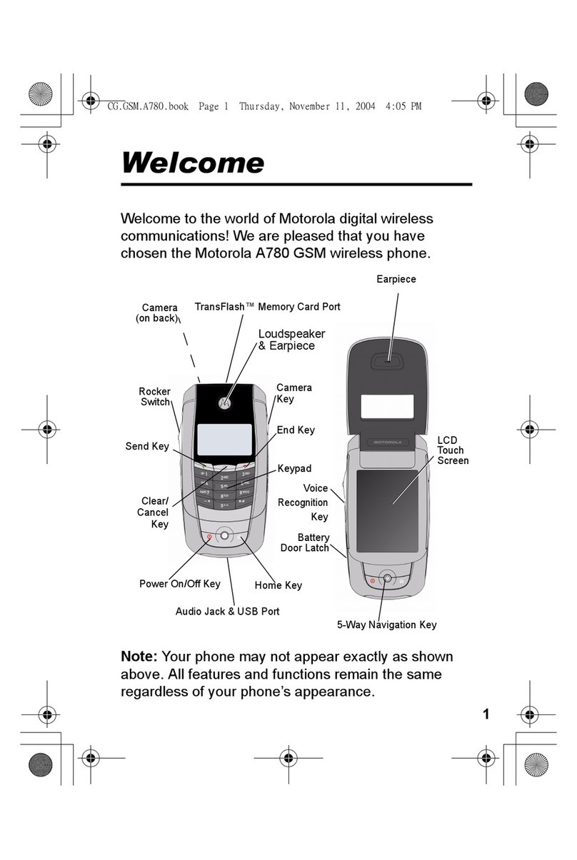 Motorola A780 User manual