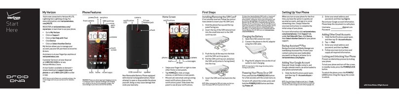HTC DROID DNA quick start guide