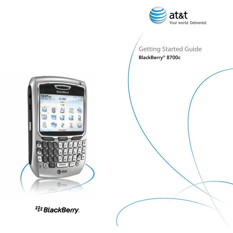 Blackbe;rry 8700C - GSM User manual