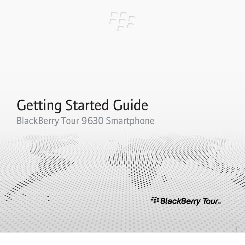 Blackbe;rry TOUR 9630 - 256 MB - Verizon Wireless User manual