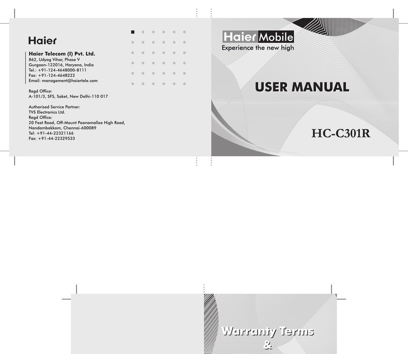 Haier C301R User manual