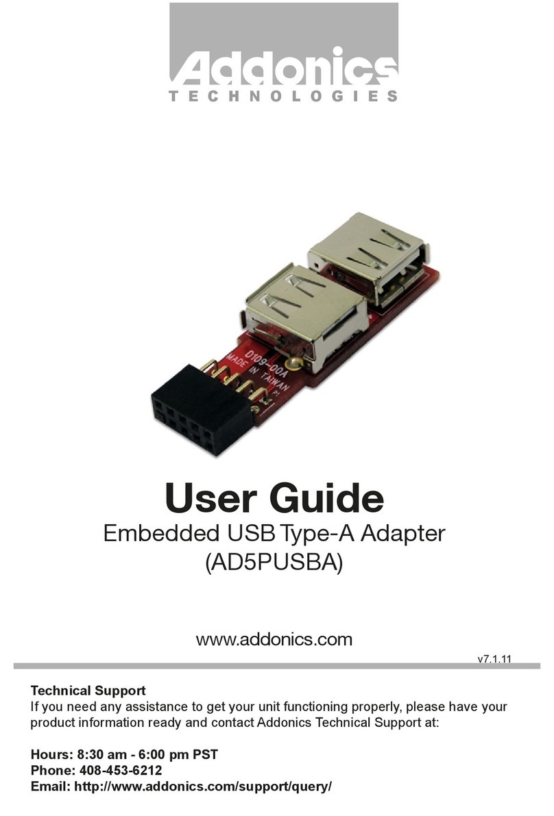 Addonics Technologies AD5PUSBA User manual
