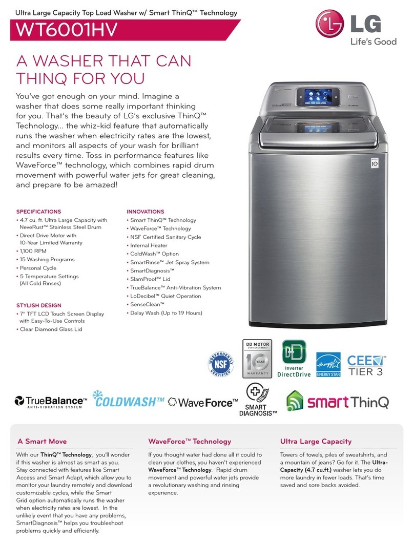 LG WT6001HV User manual