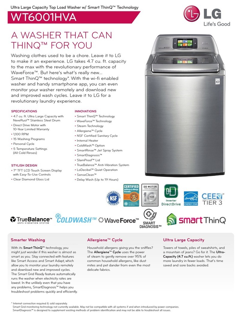 LG WT6001HVA User manual
