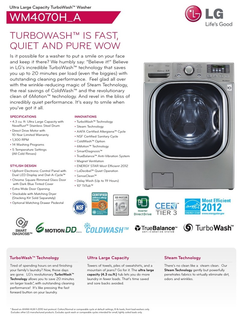 LG WM4070HVA User manual