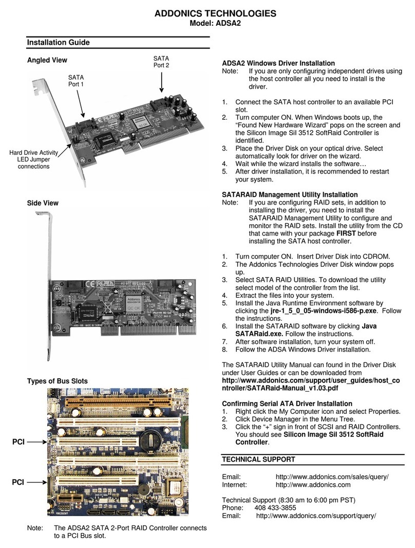 Addonics Technologies ADSA2 User manual