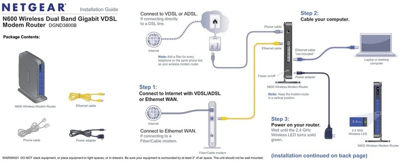 NETGEAR DGND3800B User manual