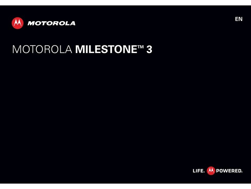 Motorola MILESTONE 3 XT861 User manual Motorola MILESTONE 3 XT861 User manual