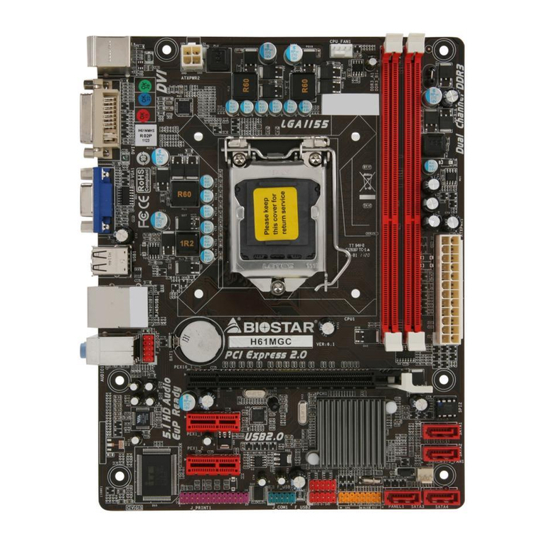 Biostar H61MGC User guide