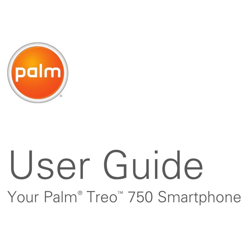 Palm TREO750 User manual Palm TREO750 User manual