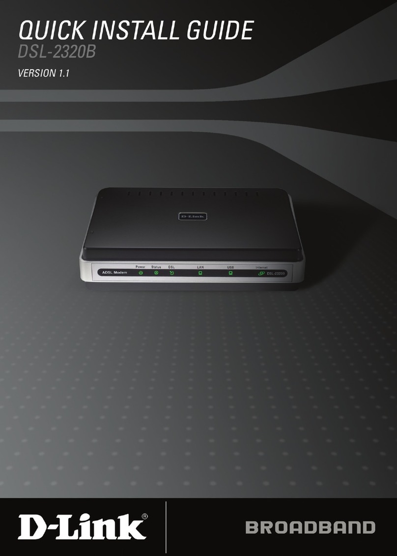 D-Link DSL-2320B - 24 Mbps DSL Modem User manual