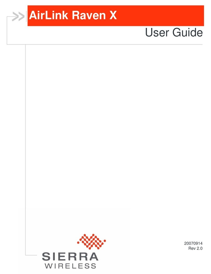 Sierra Wireless V4221-AA - Raven X EV-DO Revision A User manual