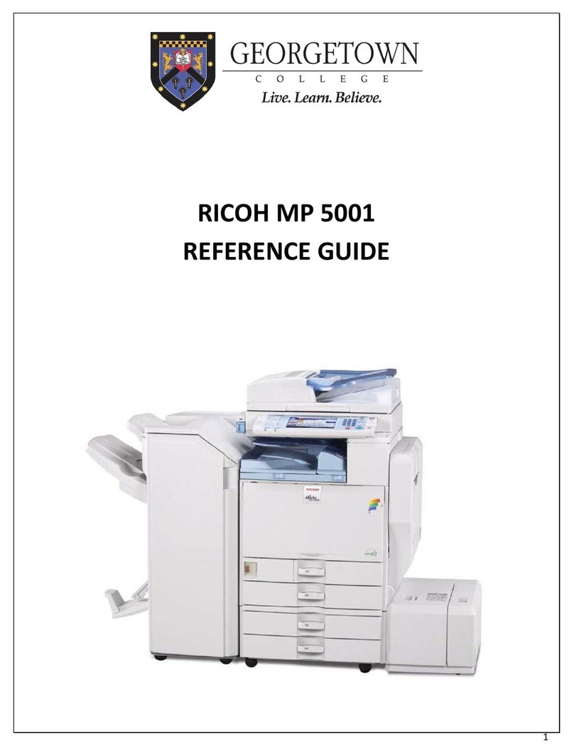 Ricoh Aficio MP 5001 User manual