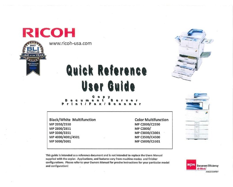 Ricoh Aficio MP 3351 User manual