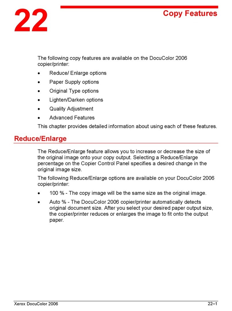 Xerox 2006NPC - DocuColor Color Laser User manual