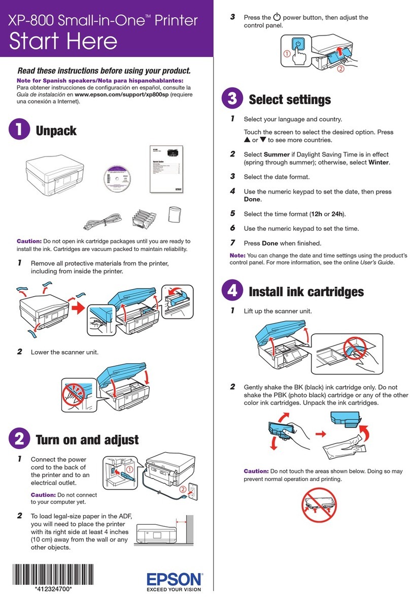Epson Expression Premium XP-800 Instruction Manual