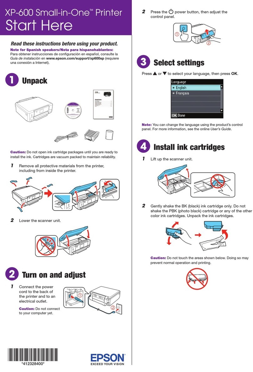 Epson XP-600 Instruction Manual