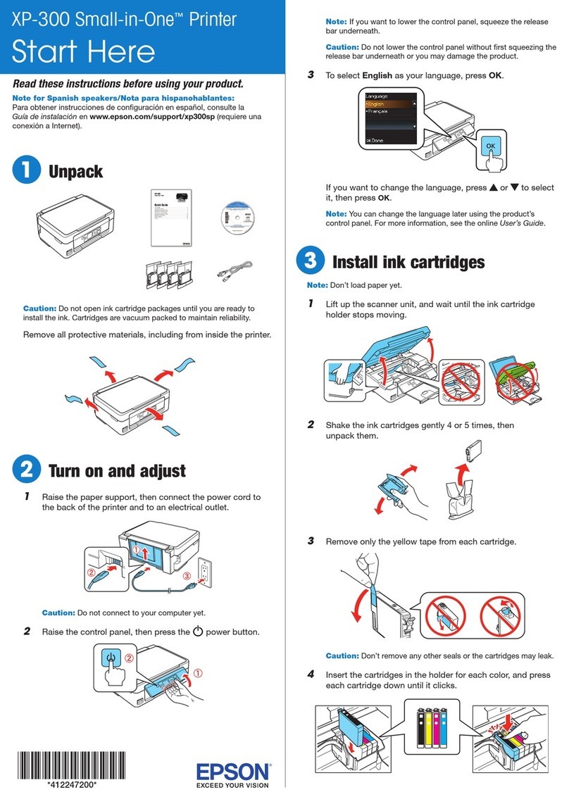 Epson Expression Home XP-300 Instruction Manual