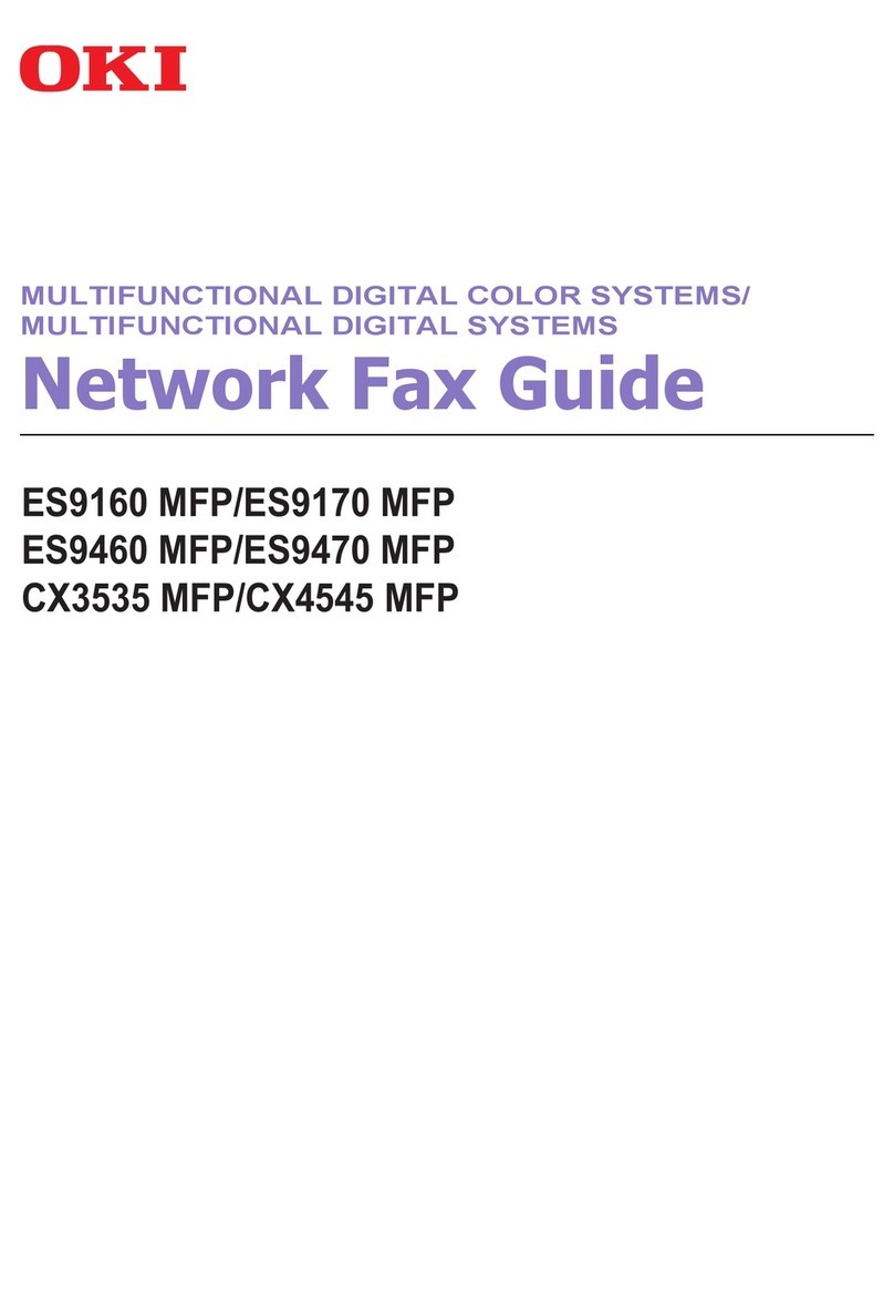 Oki CX4545 MFP Installation and maintenance instructions