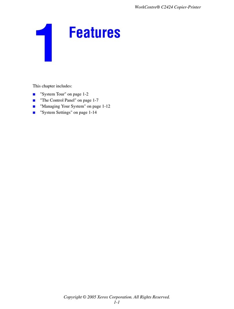 Xerox WORKCENTRE C2424 User manual