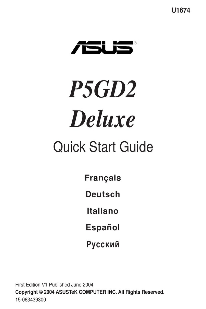 Asus P5GD2 Deluxe quick start guide
