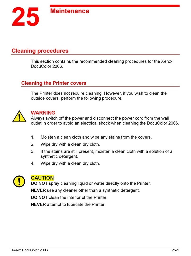 Xerox 2006NPC - DocuColor Color Laser Operating manual