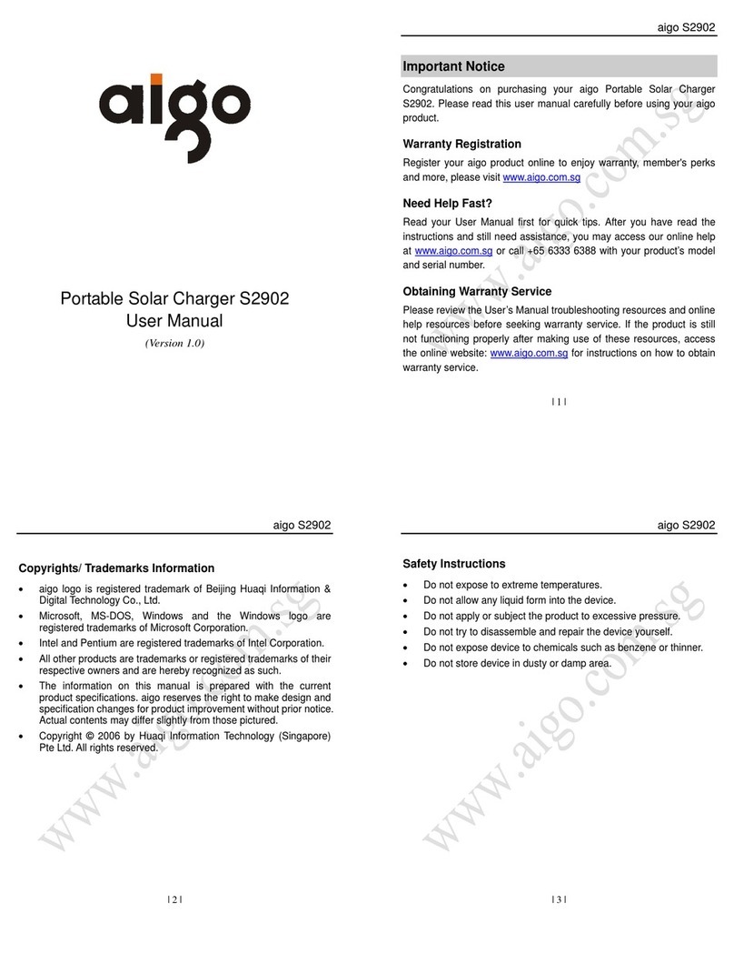 Aigo S2902 user manual