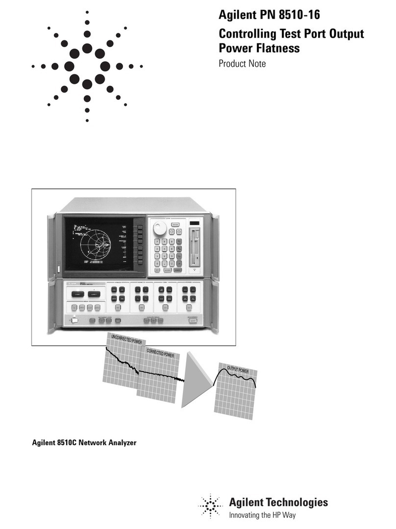 Agilent Technologies PN 8510-16 Quick start guide