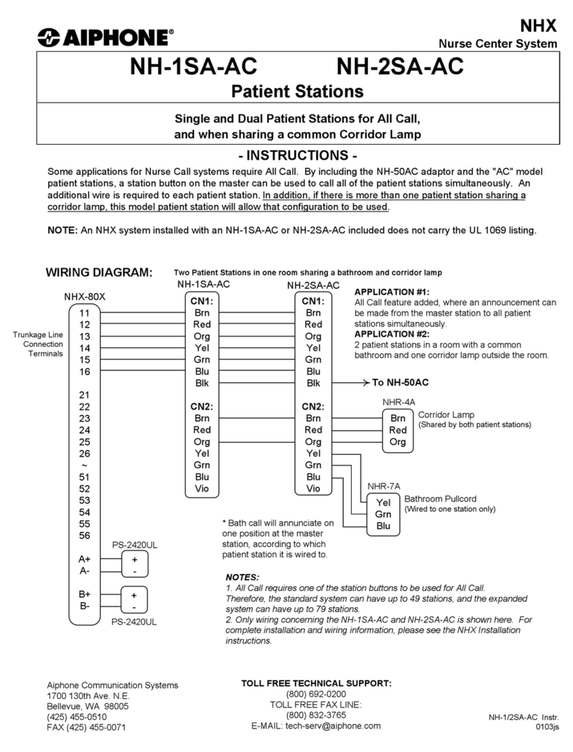 Aiphone NH-1SA-AC instructions