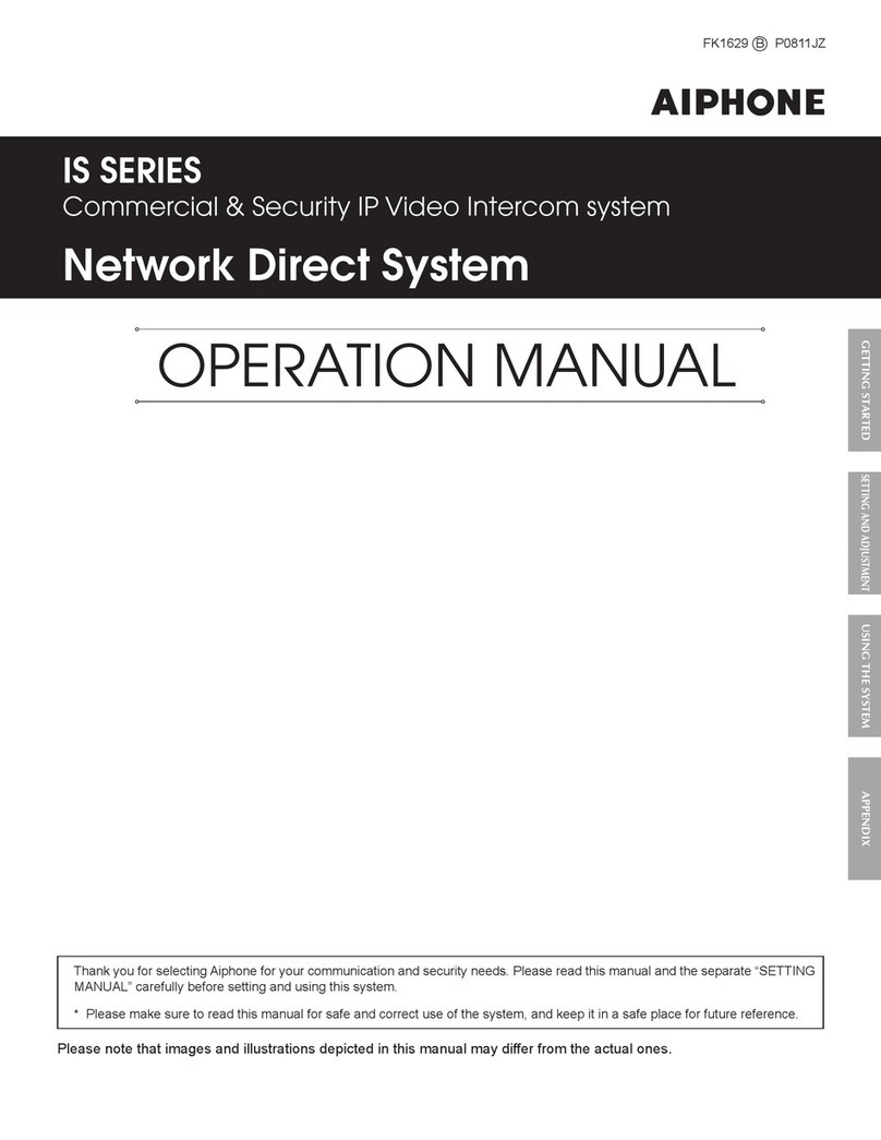 Aiphone IS SERIES User manual