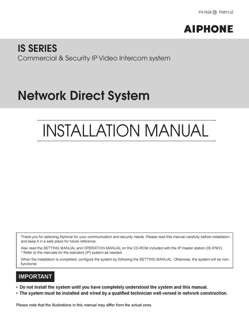 Aiphone IS SERIES User manual