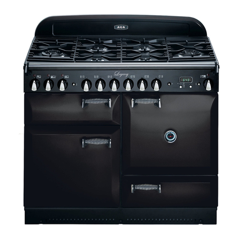 AGA legacy 110 Dual Fuel Range Service instructions