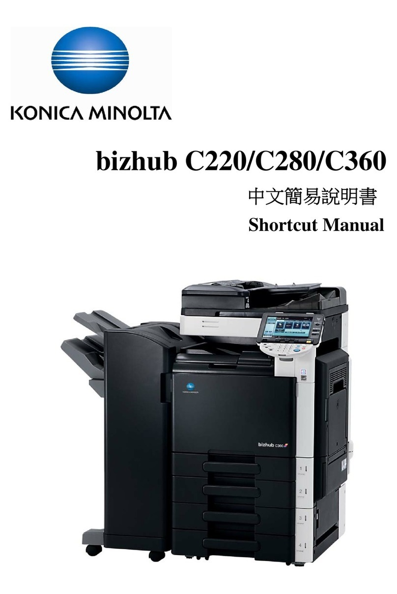 Konica Minolta bizhub C220 Series Shortcut manual Konica Minolta bizhub C220 Series Shortcut manual