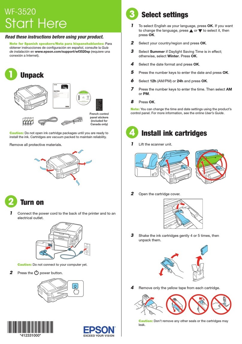 Epson WorkForce WF-3520 Instruction Manual