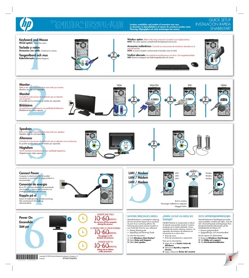 HP m9060n - Pavilion - Elite Specification sheet HP m9060n - Pavilion - Elite Specification sheet