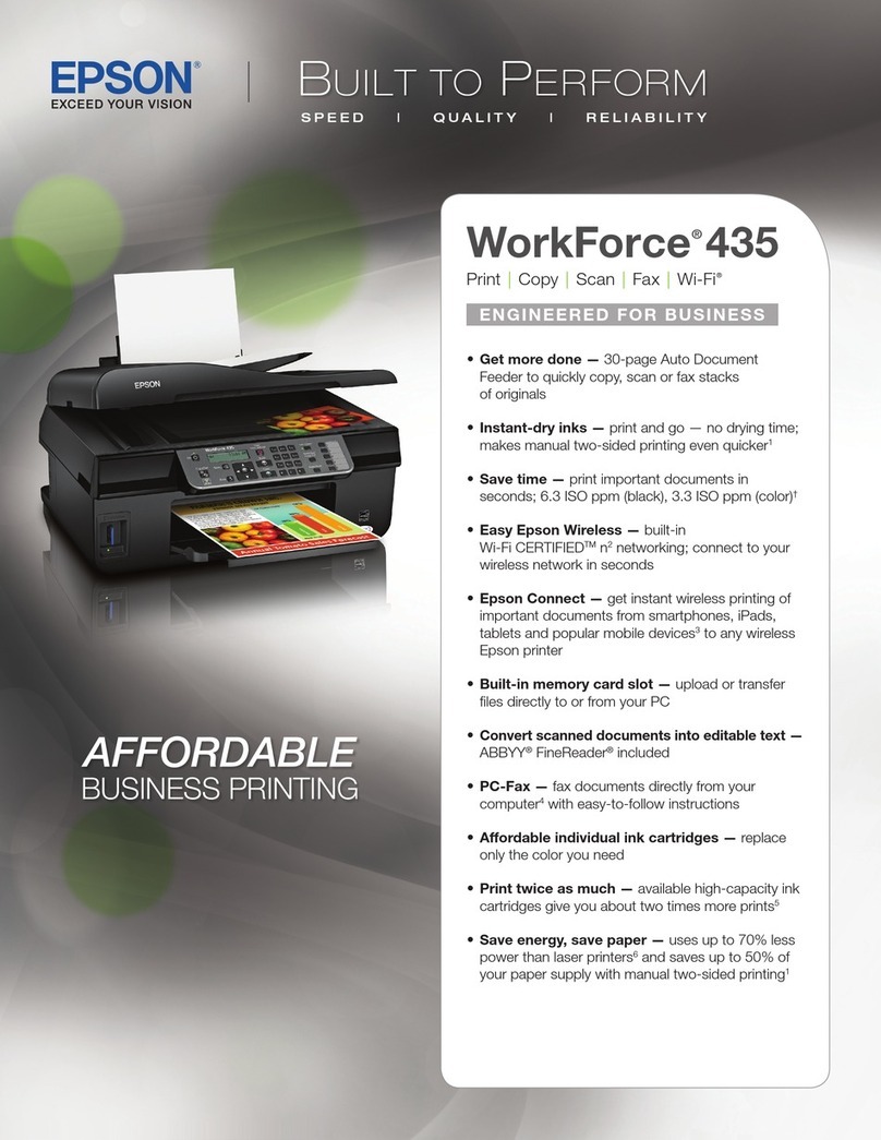 Epson WorkForce 435 User manual