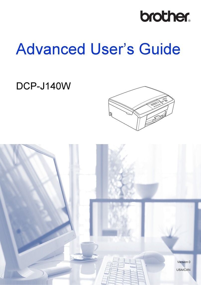 Brother DCP-J140W Assembly instructions