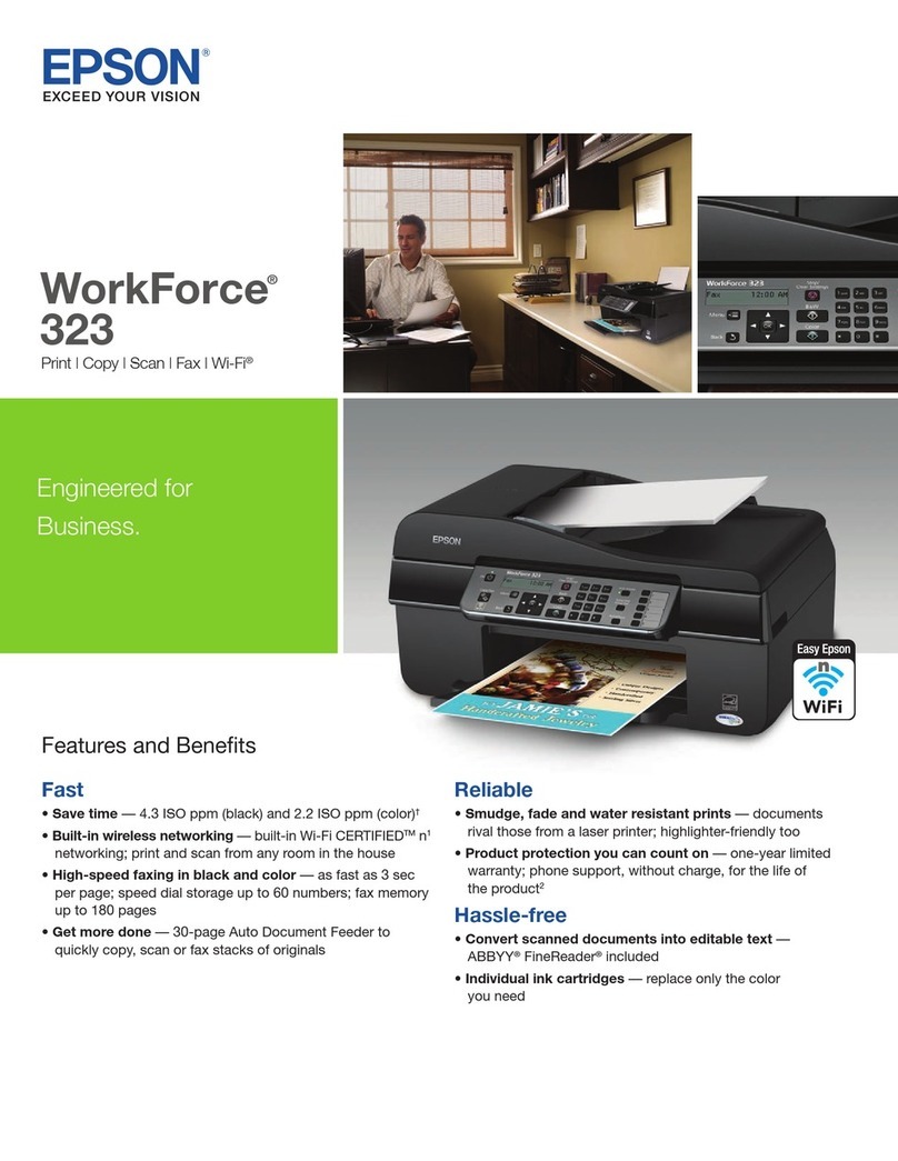 Epson WorkForce 323 Series User manual