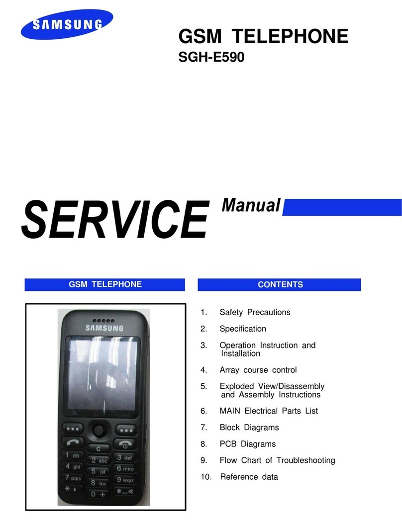 Samsung SGH E590 - Cell Phone 70 MB Service manual
