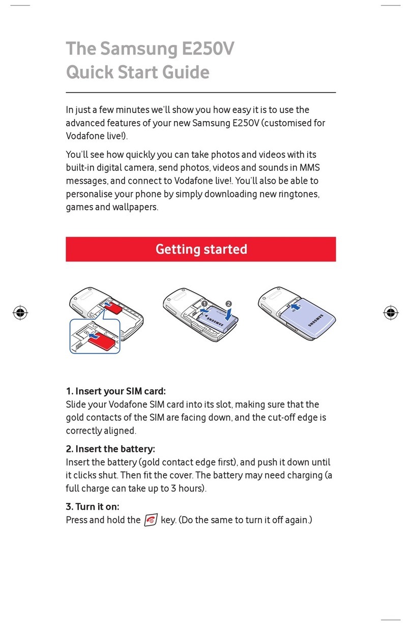 Samsung SGH E250 - Cell Phone 13 MB User manual