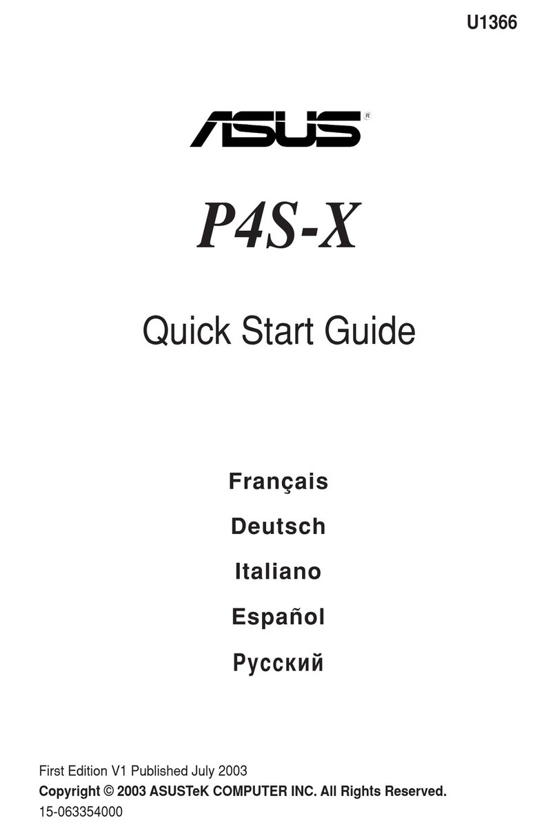 Asus P4S-X quick start guide