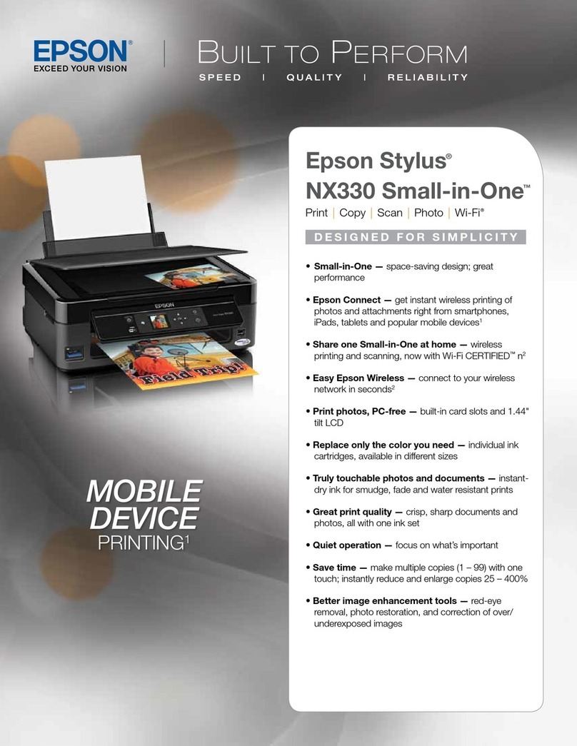 Epson Epson Stylus NX330 User manual