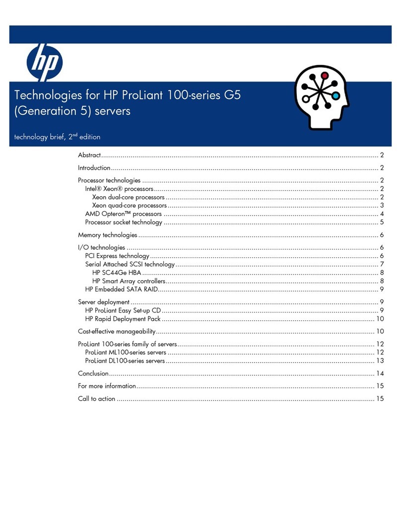 HP ProLiant DL165 Reference manual