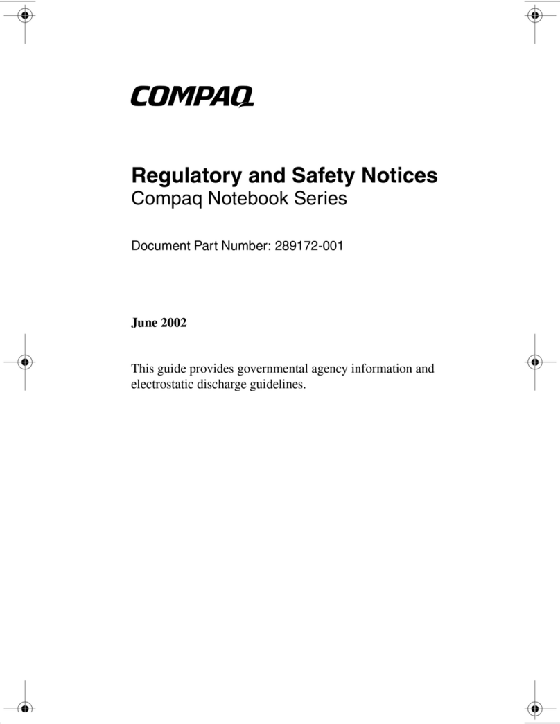 Compaq Evo n1005v - Notebook PC Operation and maintenance manual