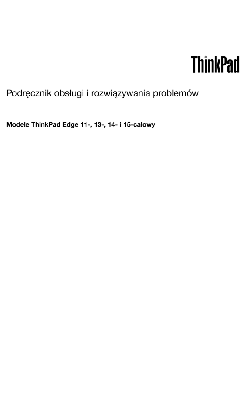 Lenovo Thinkpad edge 13 Podręcznik obsługi i rozwiązywania problemów