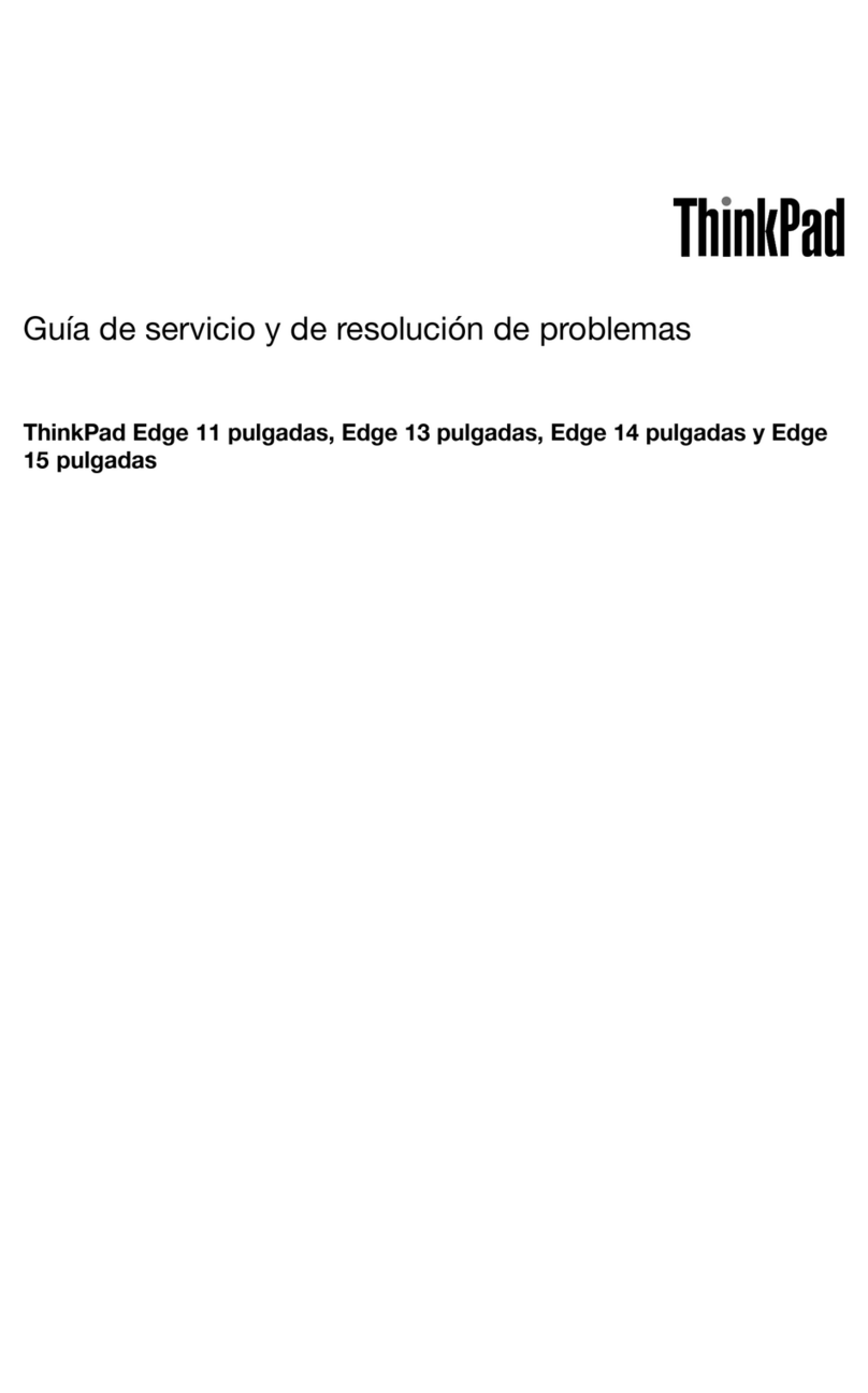 Lenovo Thinkpad edge 13 Guía de servicio y de resolución de problemas