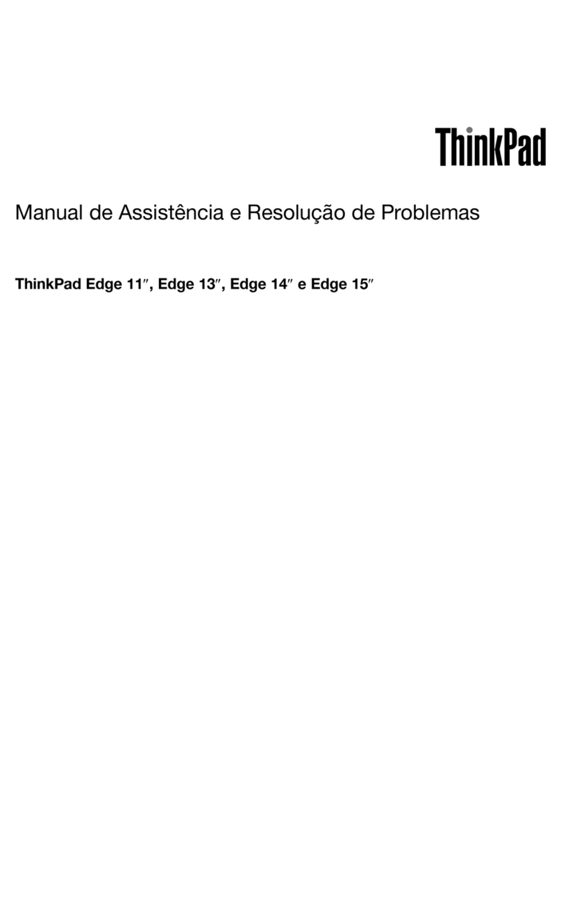Lenovo Thinkpad edge 13 Manual de assistência e resolução de problemas