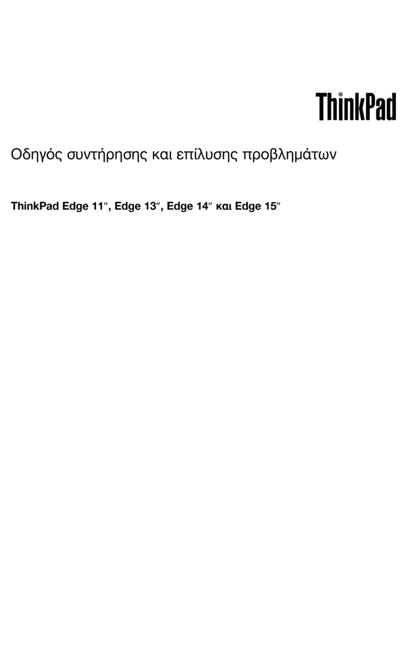 Lenovo Thinkpad edge 13 User manual